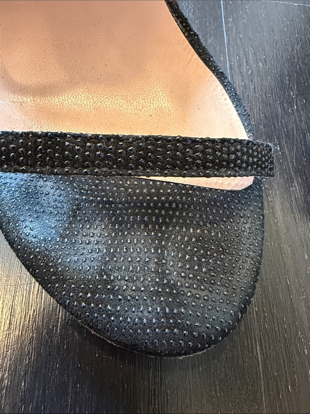 Stuart Weitzman Black Open-Toe Ankle Heels size 4 - Picture 3 of 5